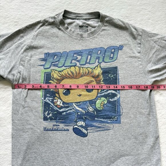 Funko Pop Tees T-Shirt Adult Size Medium WandaVision PIETRO Maximoff Marvel Top - Picture 2 of 5